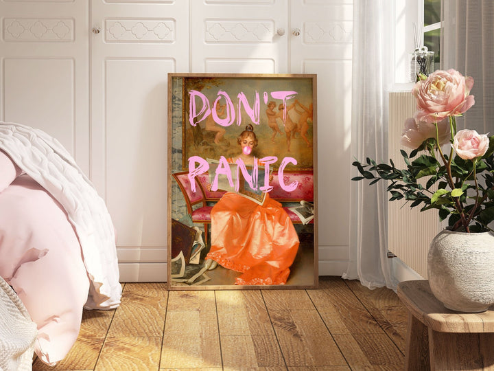 Don't Panic Lady Wall Art - Style My Wall