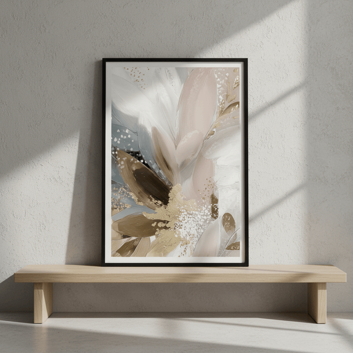 Doves in Bloom Abstract by Bella Eve wall - art - picture - poster