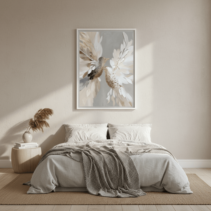 Doves in Bloom by Bella Eve wall - art - picture - poster