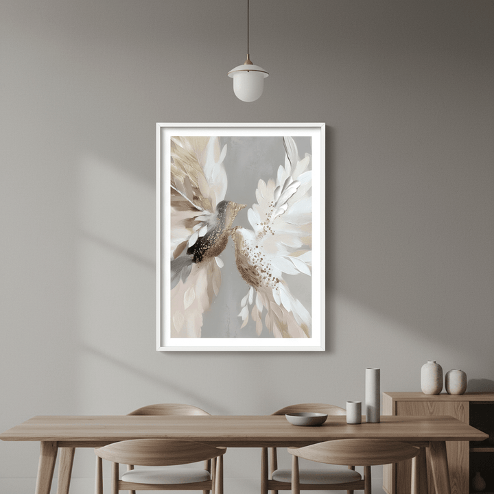 Doves in Bloom by Bella Eve wall - art - picture - poster