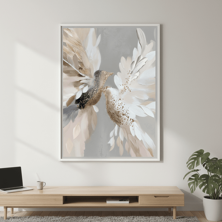 Doves in Bloom by Bella Eve wall - art - picture - poster