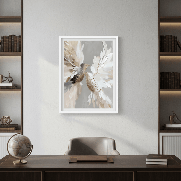 Doves in Bloom by Bella Eve wall - art - picture - poster