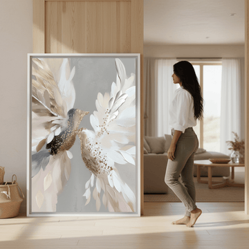 Doves in Bloom by Bella Eve wall - art - picture - poster