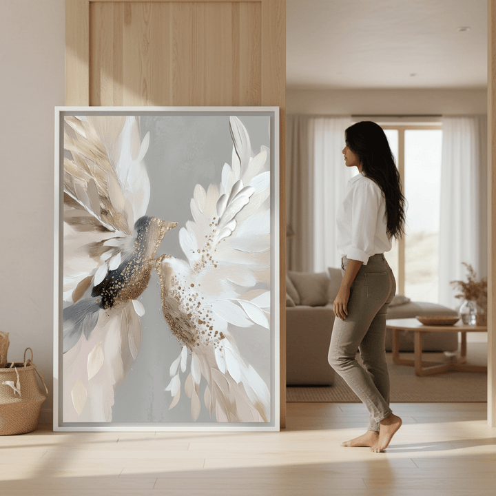 Doves in Bloom by Bella Eve wall - art - picture - poster