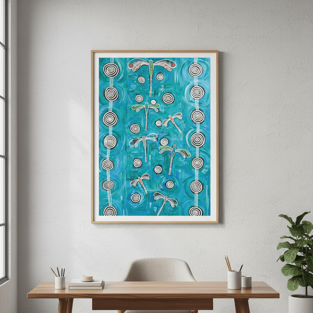 Dragonfly by Emma Rigney wall - art - picture - poster