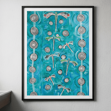 Dragonfly by Emma Rigney wall - art - picture - poster