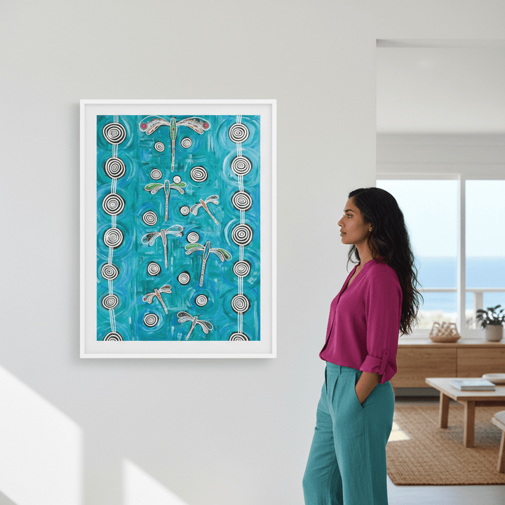 Dragonfly by Emma Rigney wall - art - picture - poster