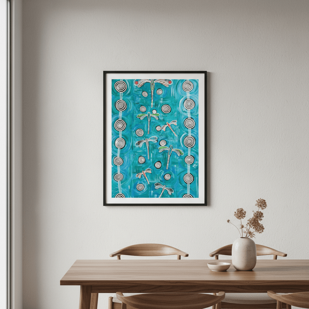 Dragonfly by Emma Rigney wall - art - picture - poster