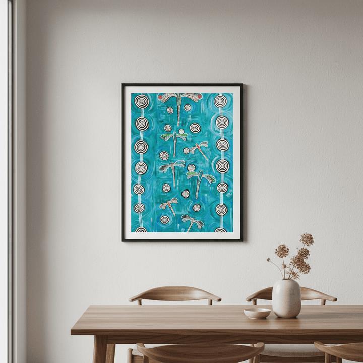 Dragonfly by Emma Rigney wall - art - picture - poster
