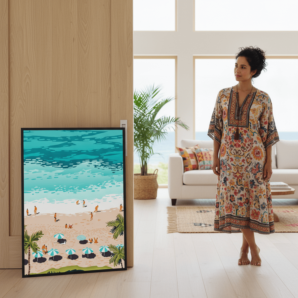 Dream in Colors Borrowed from the Sea by 83 Oranges wall - art - picture - poster