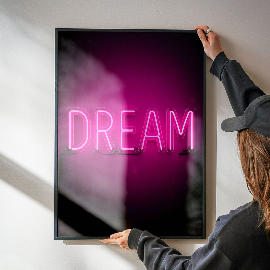 Dream Neon Print Wall Art wall - art - picture - poster