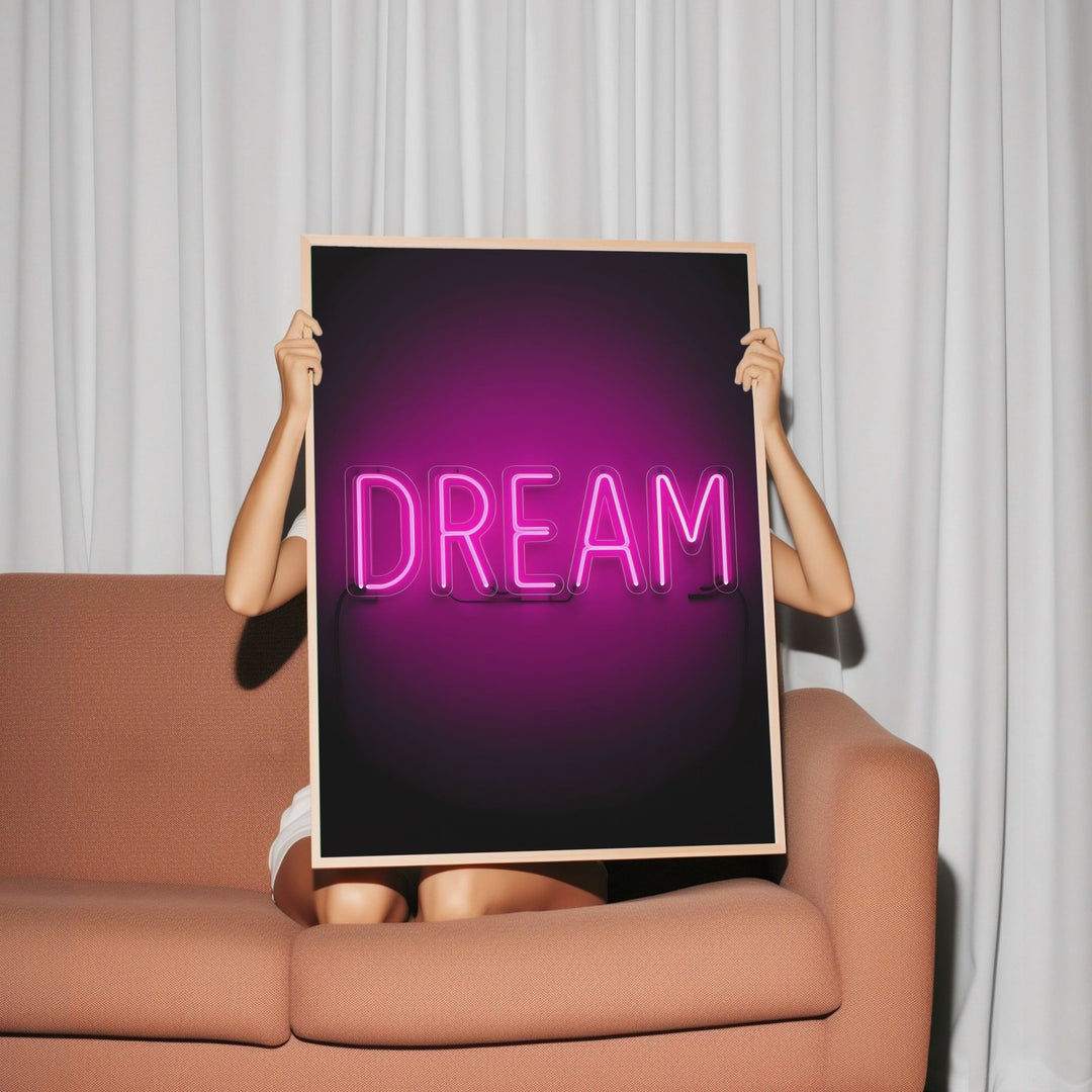 Dream Neon Print Wall Art wall - art - picture - poster