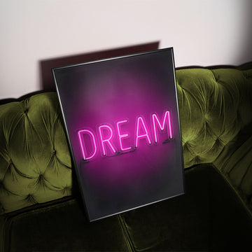 Dream Neon Print Wall Art wall - art - picture - poster