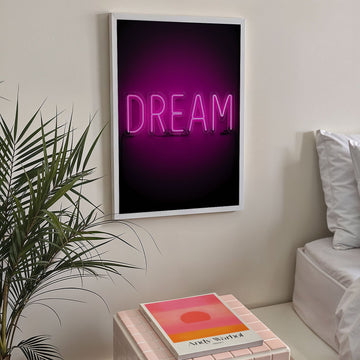 Dream Neon Print Wall Art wall - art - picture - poster