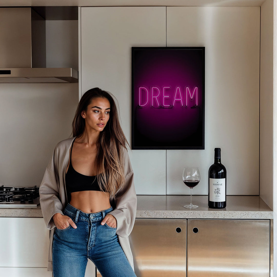 Dream Neon Print Wall Art wall - art - picture - poster