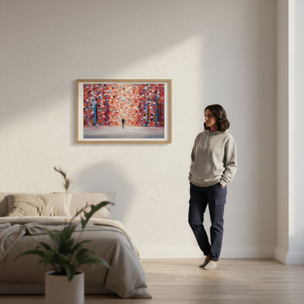 Dream on Under the Pink Rain by Ekaterina Ermilkina wall - art - picture - poster