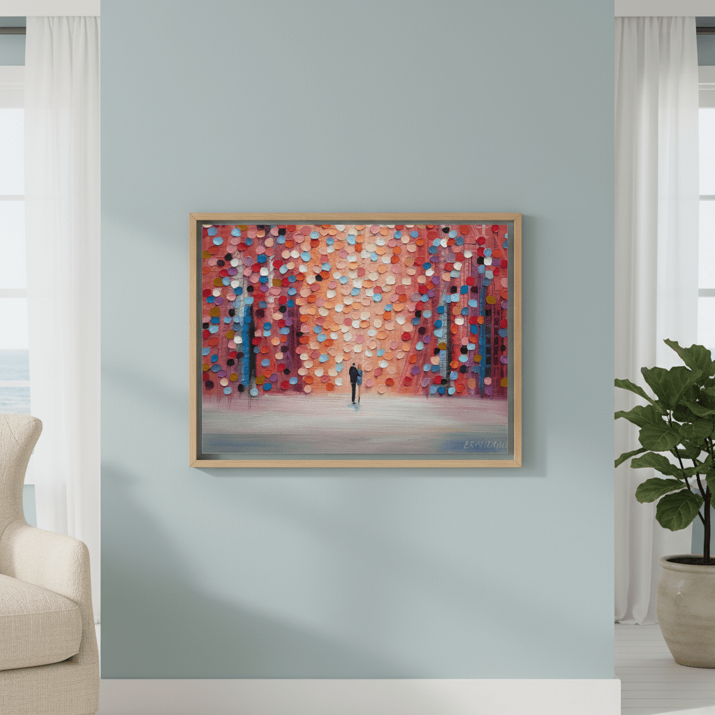 Dream on Under the Pink Rain by Ekaterina Ermilkina wall - art - picture - poster
