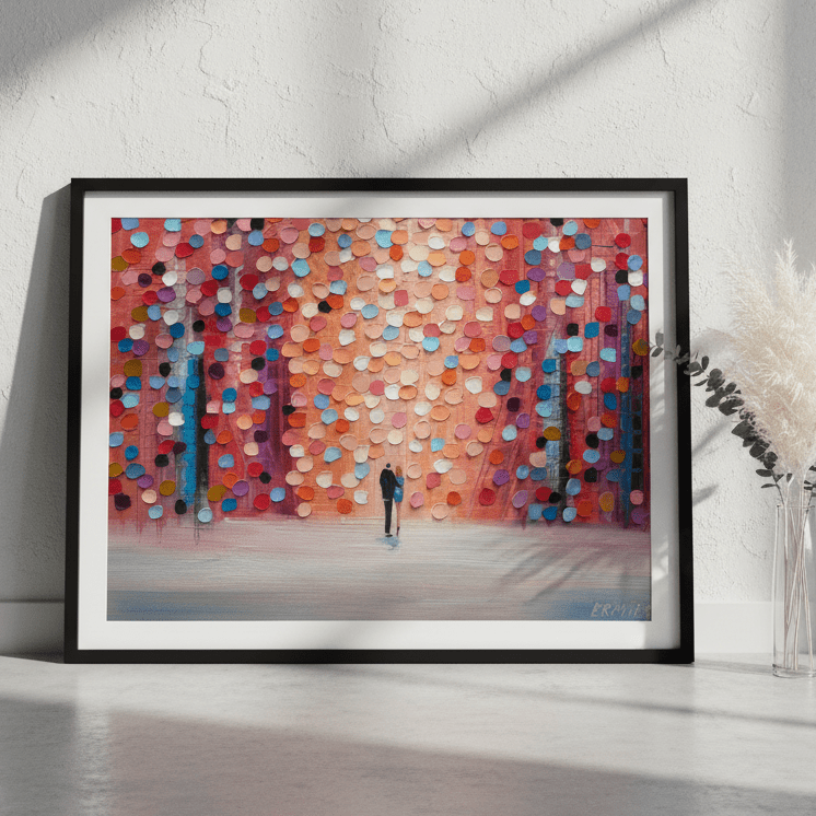 Dream on Under the Pink Rain by Ekaterina Ermilkina wall - art - picture - poster