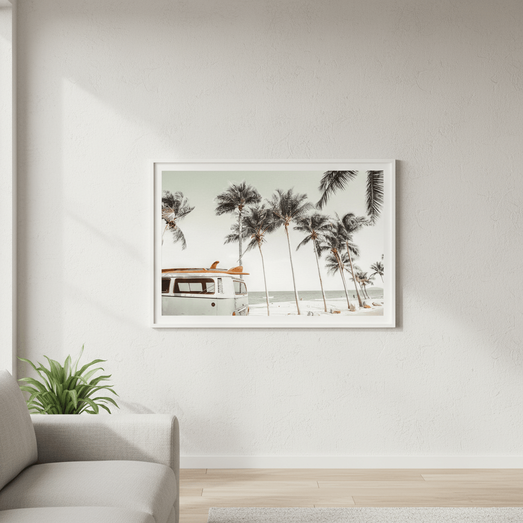 Dream Surf Camper Van Photograph wall - art - picture - poster