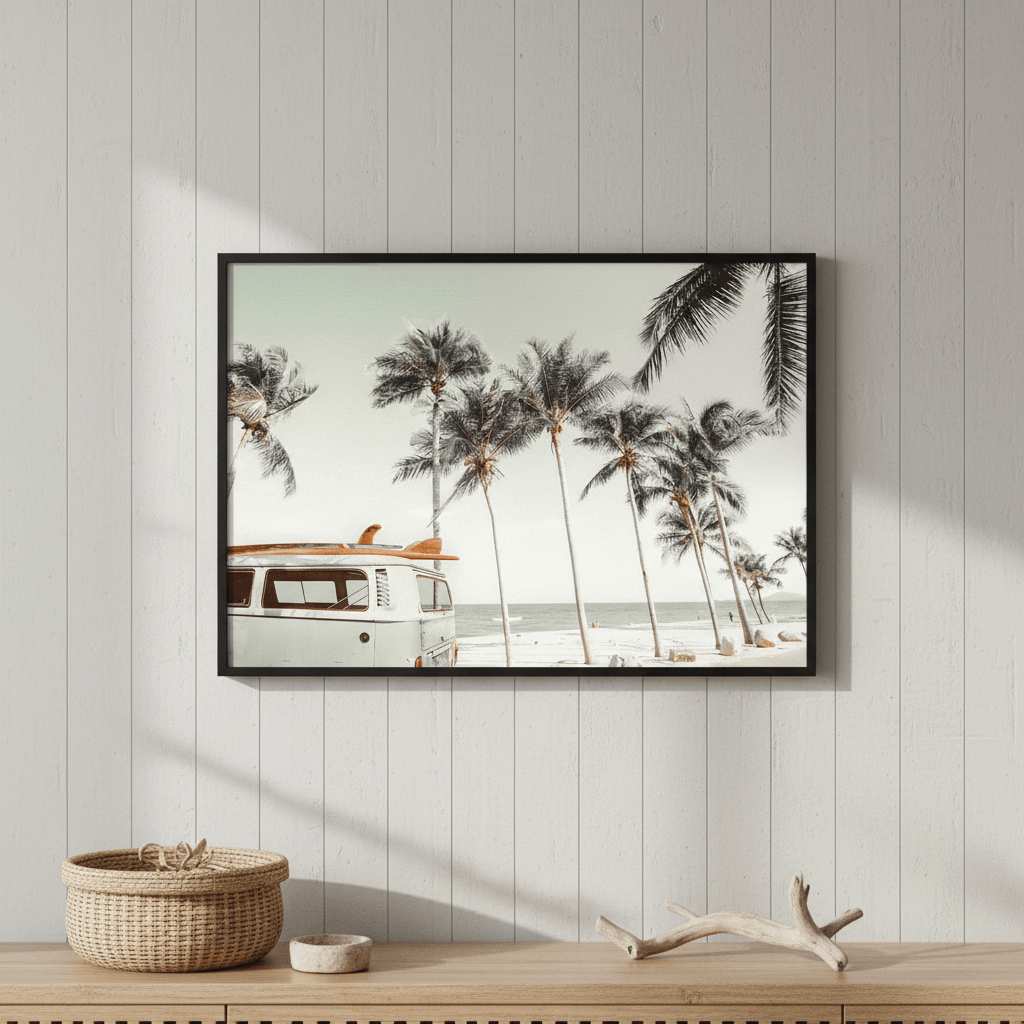 Dream Surf Camper Van Photograph wall - art - picture - poster
