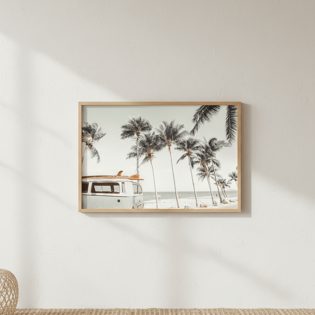 Dream Surf Camper Van Photograph wall - art - picture - poster