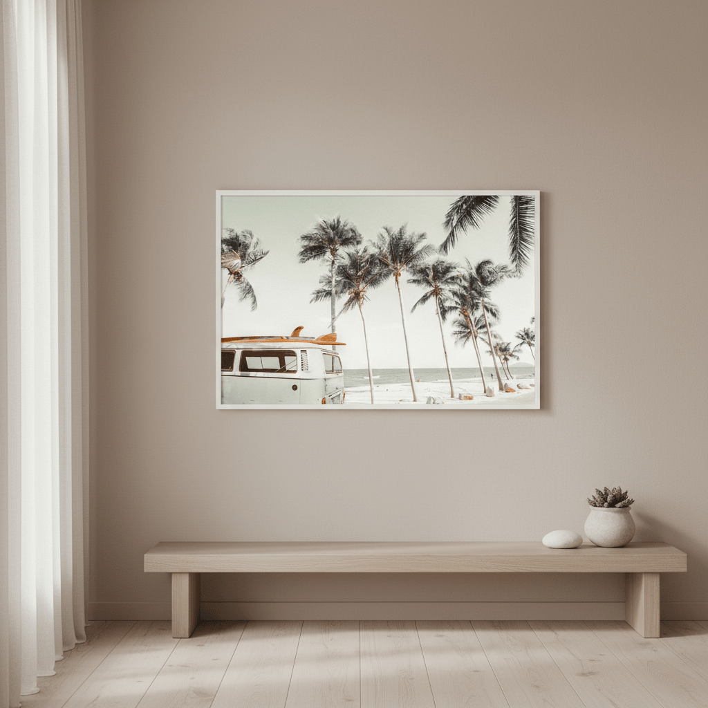 Dream Surf Camper Van Photograph wall - art - picture - poster
