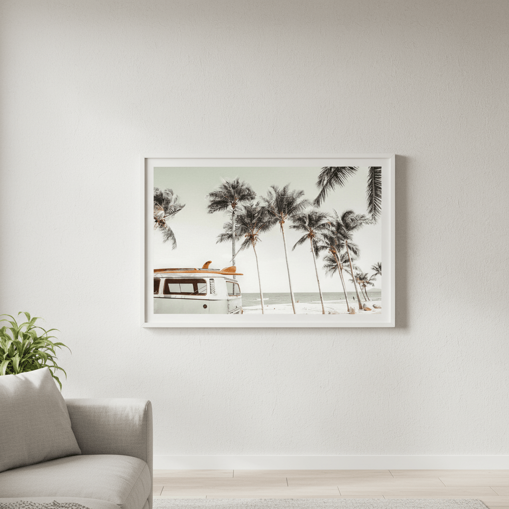 Dream Surf Camper Van Photograph wall - art - picture - poster