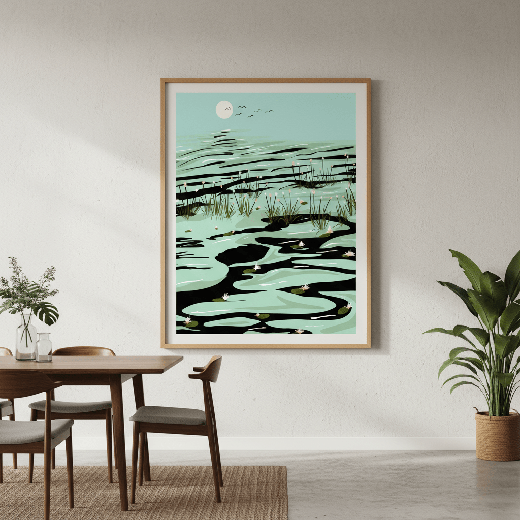 Dreamy Lake by 83 Oranges wall - art - picture - poster