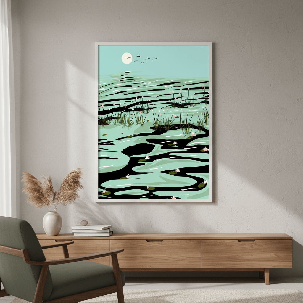 Dreamy Lake by 83 Oranges wall - art - picture - poster