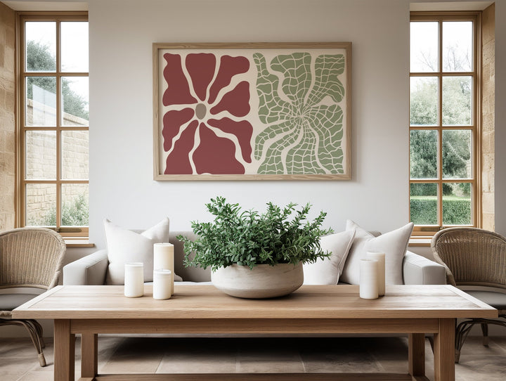 Dual Bloom wall - art - picture - poster