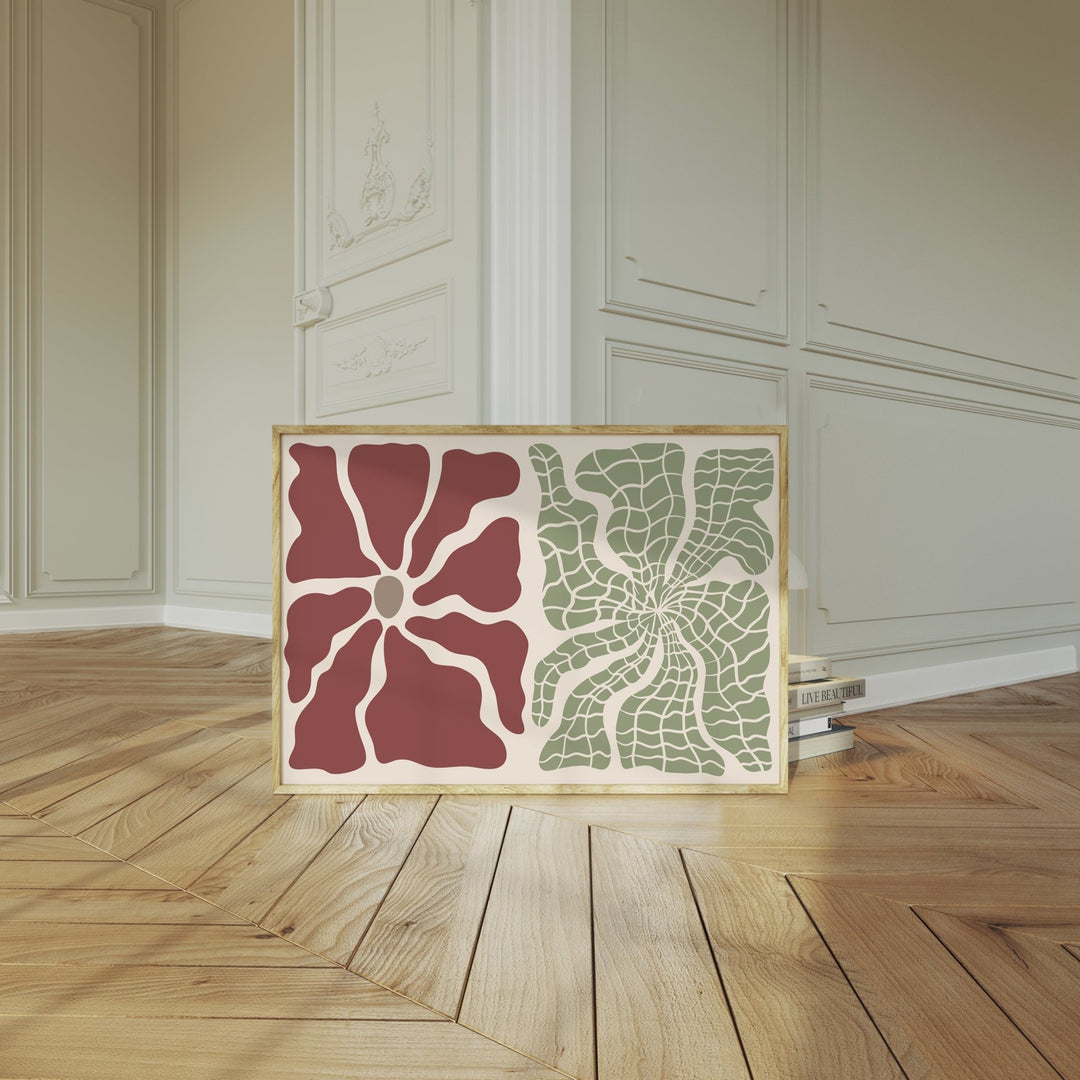 Dual Bloom wall - art - picture - poster