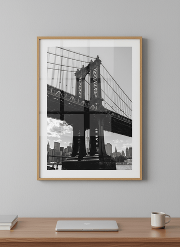 Contemporary wall art featured in a bright modern office workspace