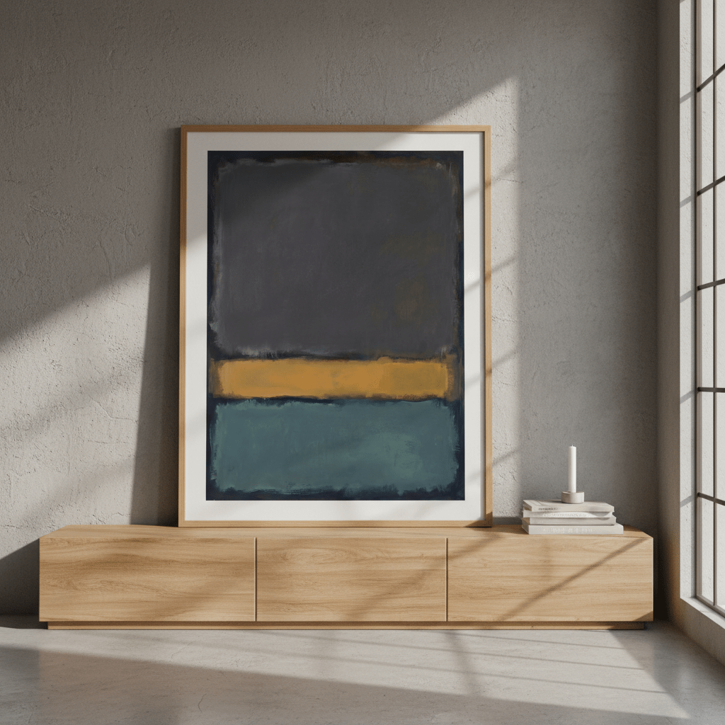 Earth And Green Wall Art Inspired by Mark Rothko wall - art - picture - poster