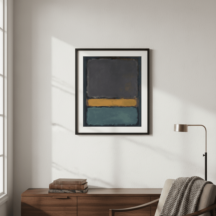 Earth And Green Wall Art Inspired by Mark Rothko wall - art - picture - poster