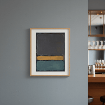 Earth And Green Wall Art Inspired by Mark Rothko wall - art - picture - poster