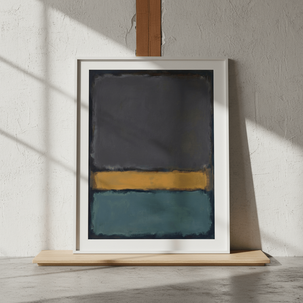 Earth And Green Wall Art Inspired by Mark Rothko wall - art - picture - poster