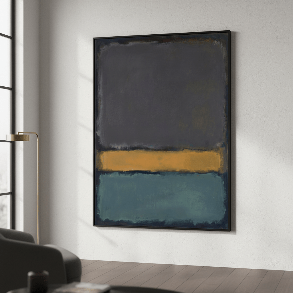 Earth And Green Wall Art Inspired by Mark Rothko wall - art - picture - poster