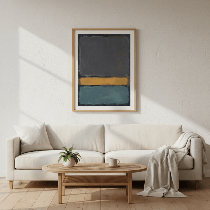 Earth And Green Wall Art Inspired by Mark Rothko wall - art - picture - poster