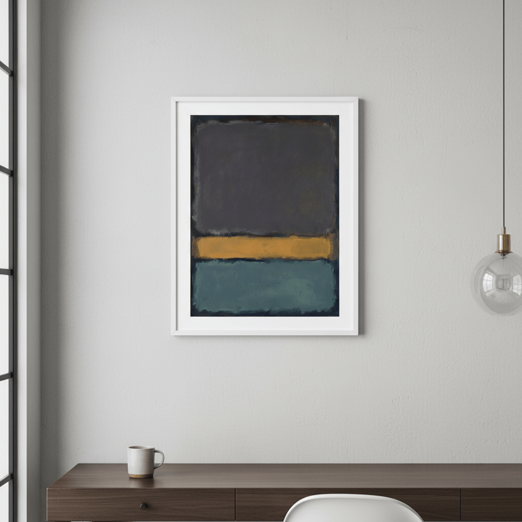 Earth And Green Wall Art Inspired by Mark Rothko wall - art - picture - poster