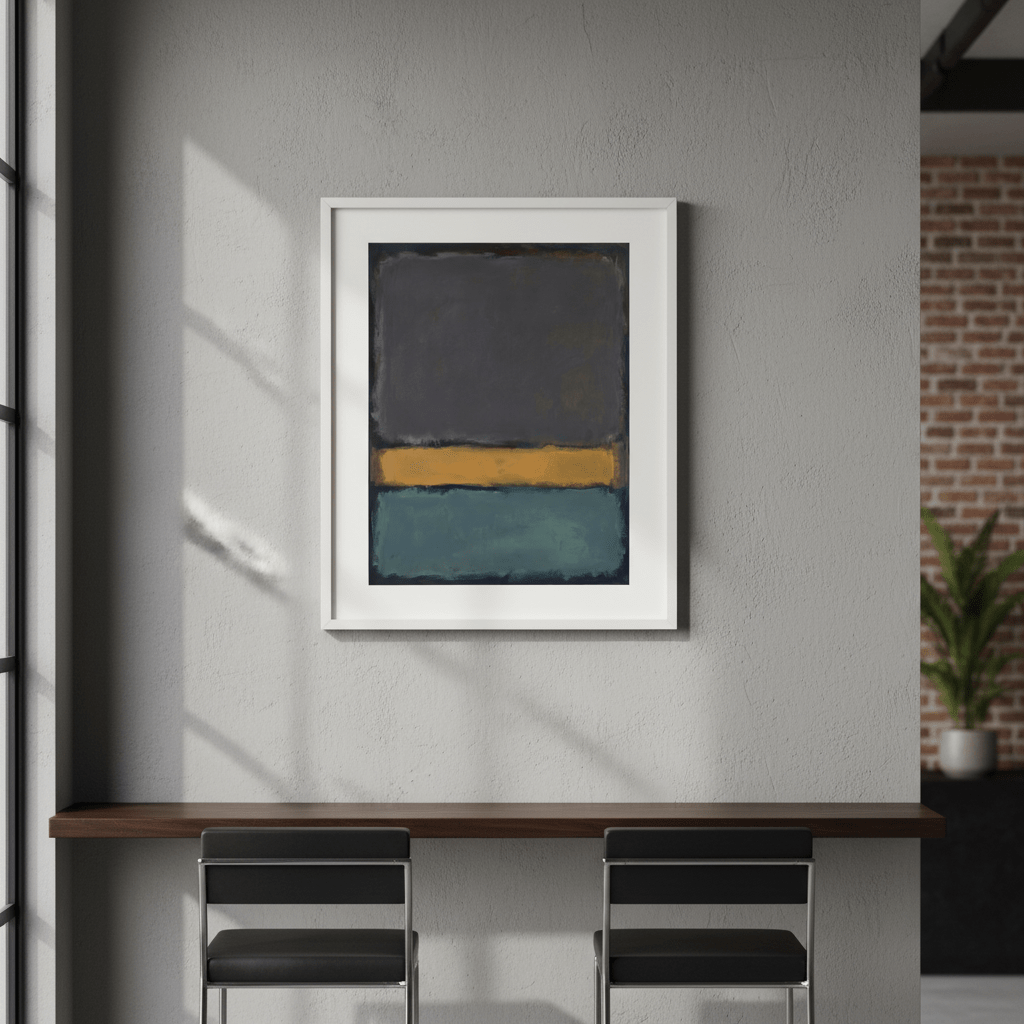 Earth And Green Wall Art Inspired by Mark Rothko wall - art - picture - poster
