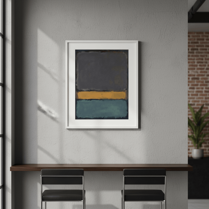 Earth And Green Wall Art Inspired by Mark Rothko wall - art - picture - poster