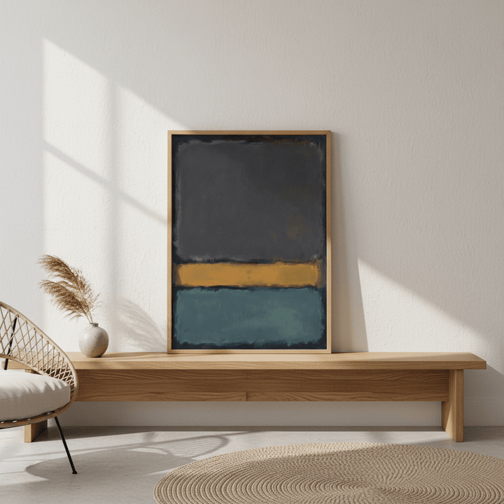 Earth And Green Wall Art Inspired by Mark Rothko wall - art - picture - poster