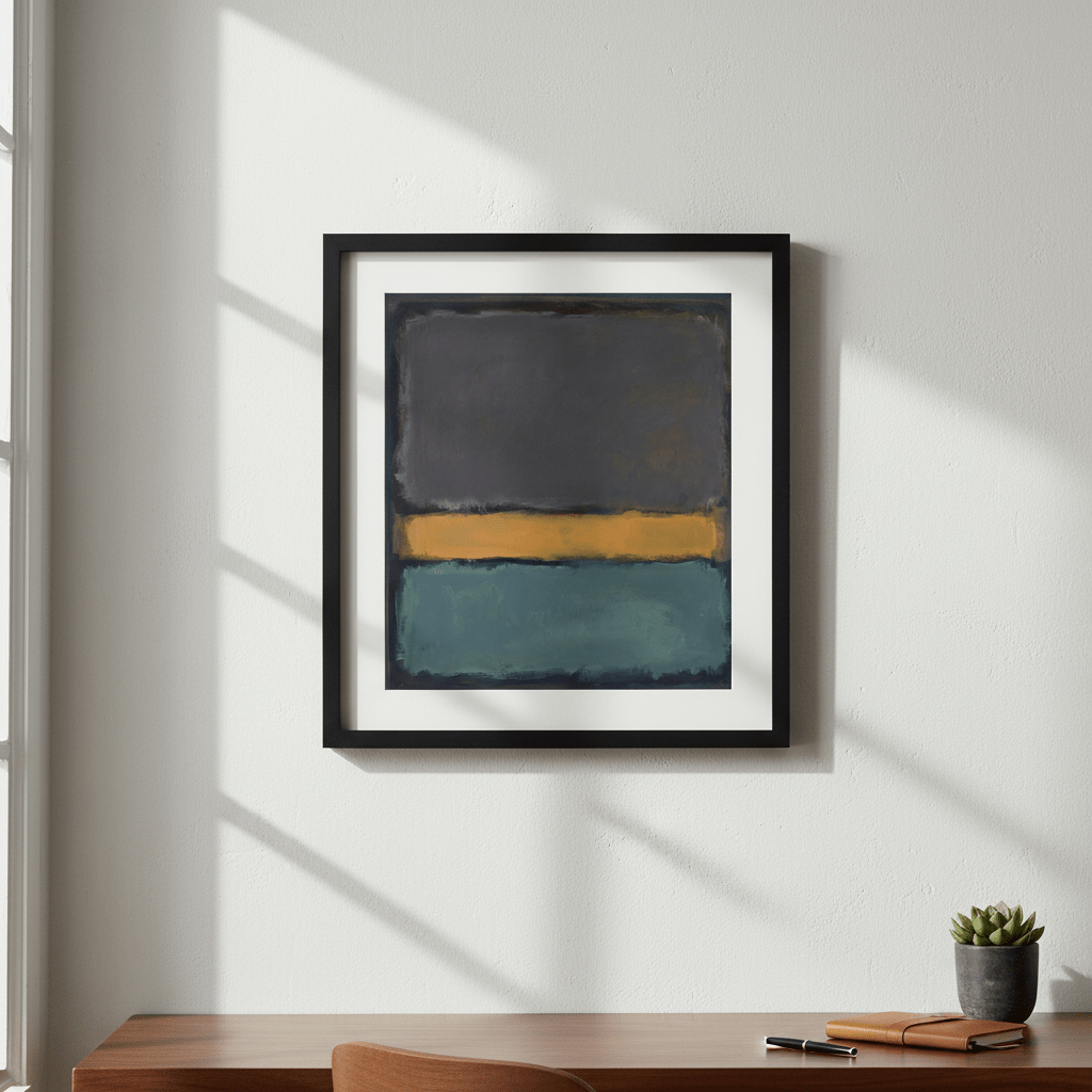 Earth And Green Wall Art Inspired by Mark Rothko wall - art - picture - poster