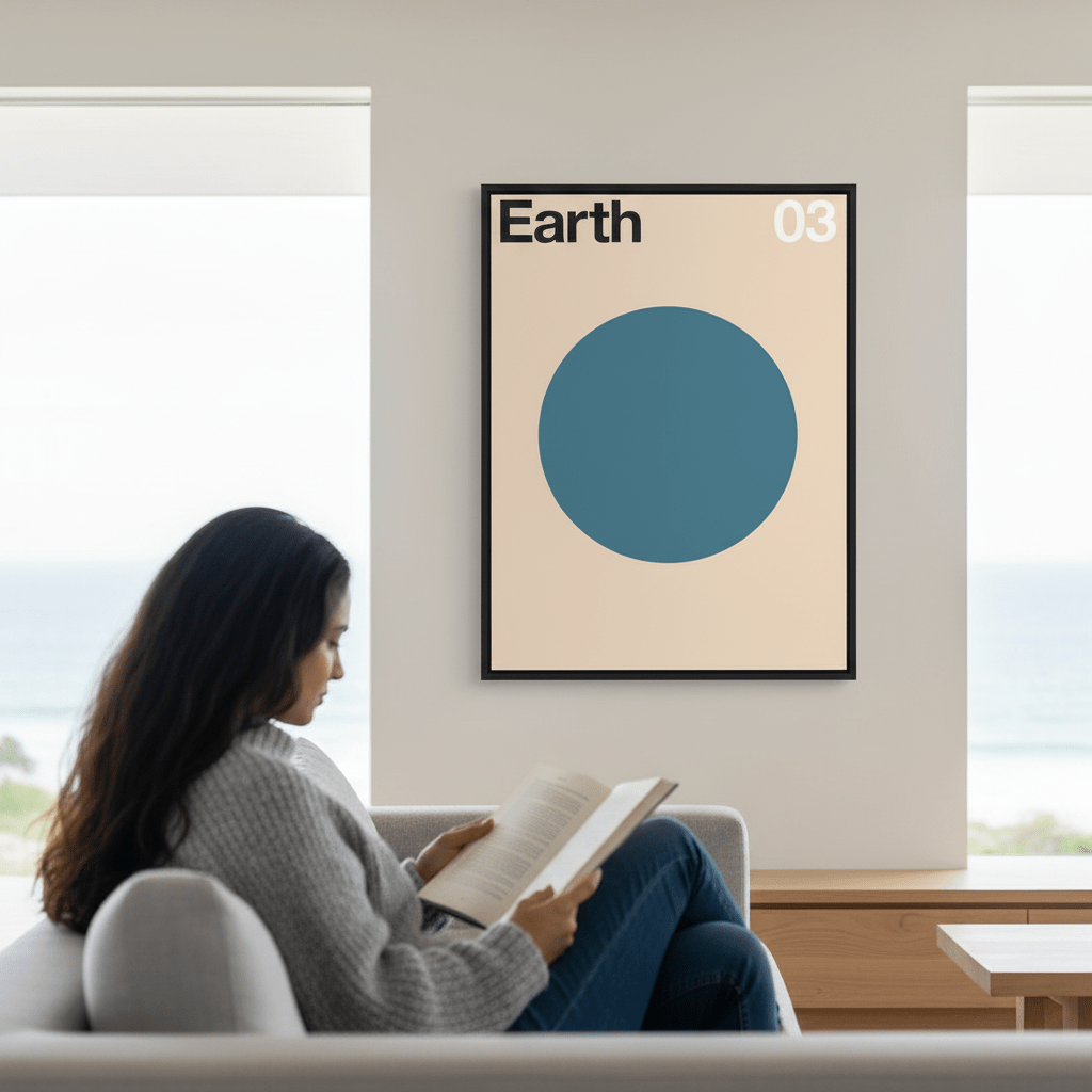 Earth by Florent Bodart wall - art - picture - poster
