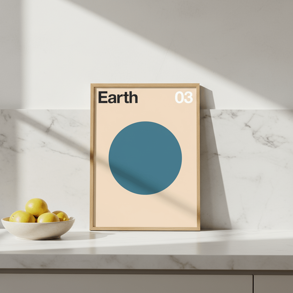 Earth by Florent Bodart wall - art - picture - poster