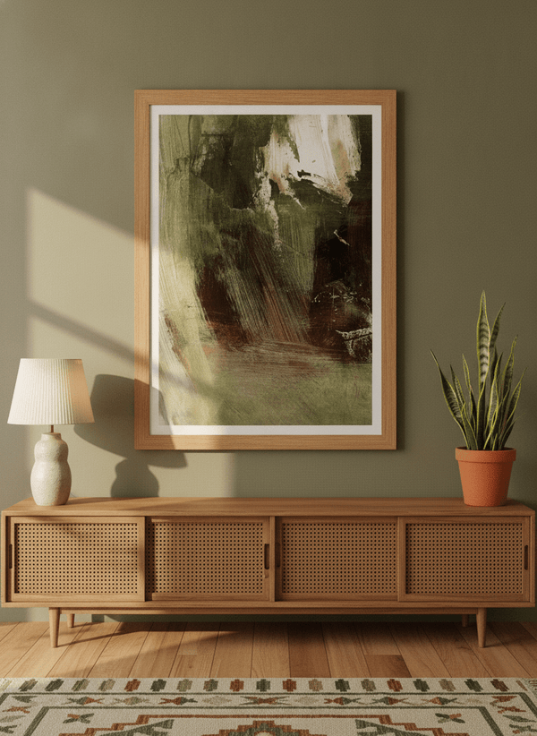 Earthy Abstract Strokes By Dan Hobday | Art & Canvas Print