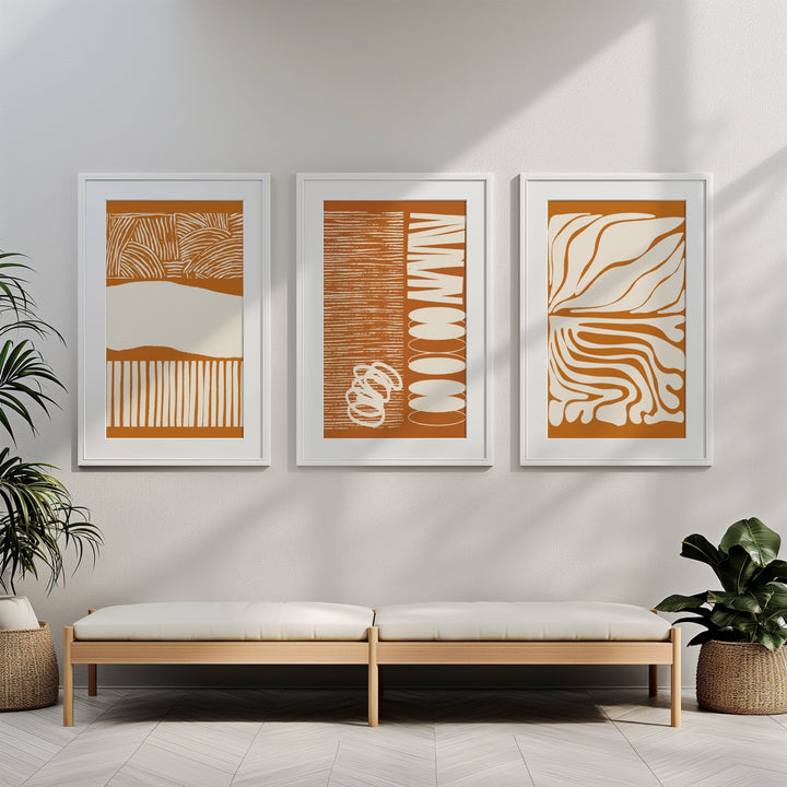 Echo Line River Set of 3 Prints by Lisa Solomoniuk wall - art - picture - poster