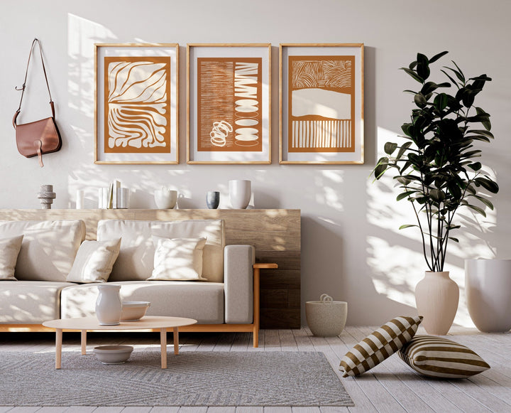 Echo Line River Set of 3 Prints by Lisa Solomoniuk wall - art - picture - poster