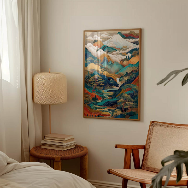 Echoes of Fuji Japanese Print wall - art - picture - poster