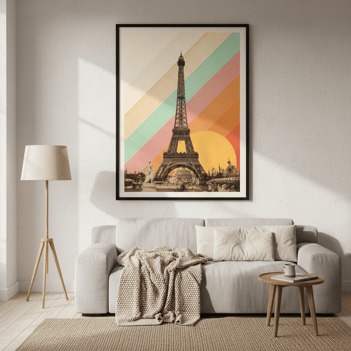 Eiffel Tower Rainbow by Florent Bodart wall - art - picture - poster